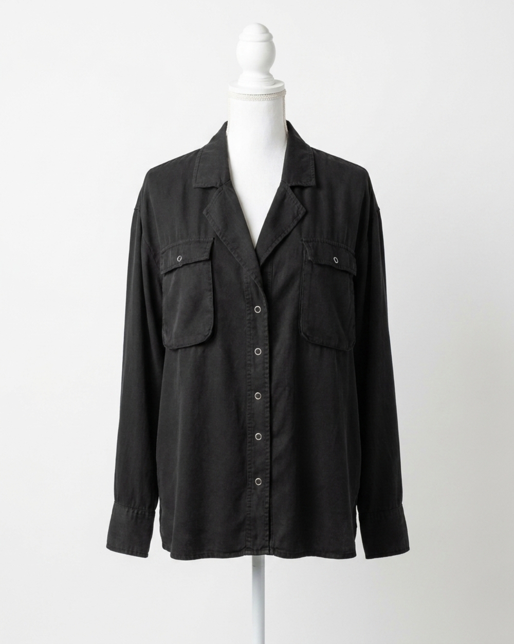 NEW GRACE AND LACE utility shirt jacket in black